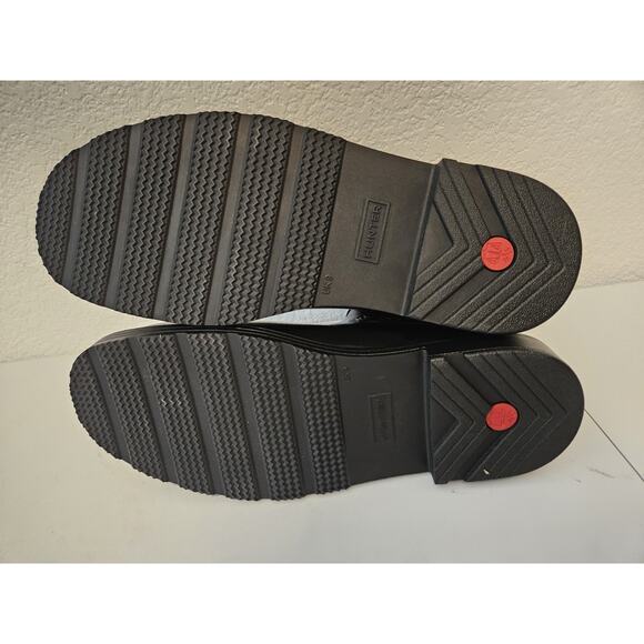 NEW Hunter Commando Chelsea Gloss Boot Women SZ 11 Block Heel Flexible G - Picture 10 of 11